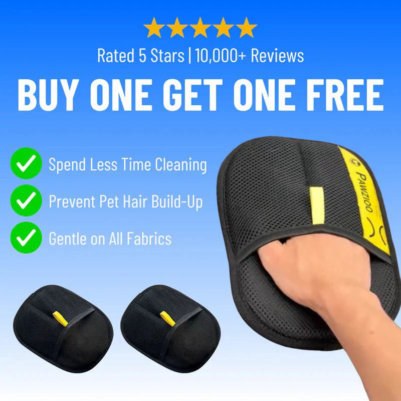 Pet Hair Remover Gloves - Glowse